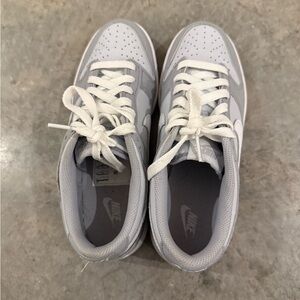 Nike Dunks Gray and White Sneakers